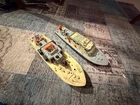 VINTAGE DINKY WAR SHIPS- MOTOR PATROL BOAT & AIR SEA RESCUE LAUNCH