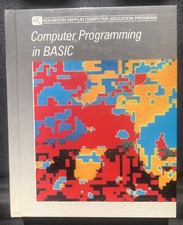 Computer Programming In Basic 1986 Houghton Mifflin Vintage Textbook David Myers
