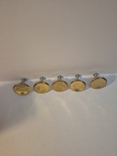 Vintage Brass Cabinet Knobs - Lot Of 5 - 1.25"