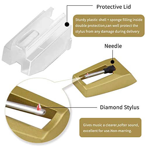 Record Player Needle, Upgraded Record Player Cartridge with Diamond Stylus - Picture 6 of 8
