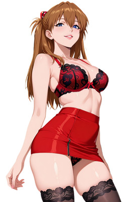 Asuka Langley Neon Genesis Evangelion NGE Waifu Anime Sticker 6'' Car Decal