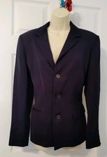 RRL Ralph Lauren Navy Blue Blazer Jacket 100 Wool Single Breasted 10 VTG Women