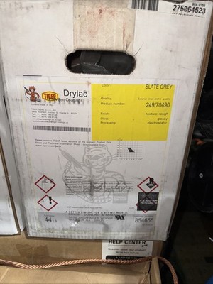 Tiger Drylac Powder Coating Slate Grey Glossy 44 Pound Electrostatic