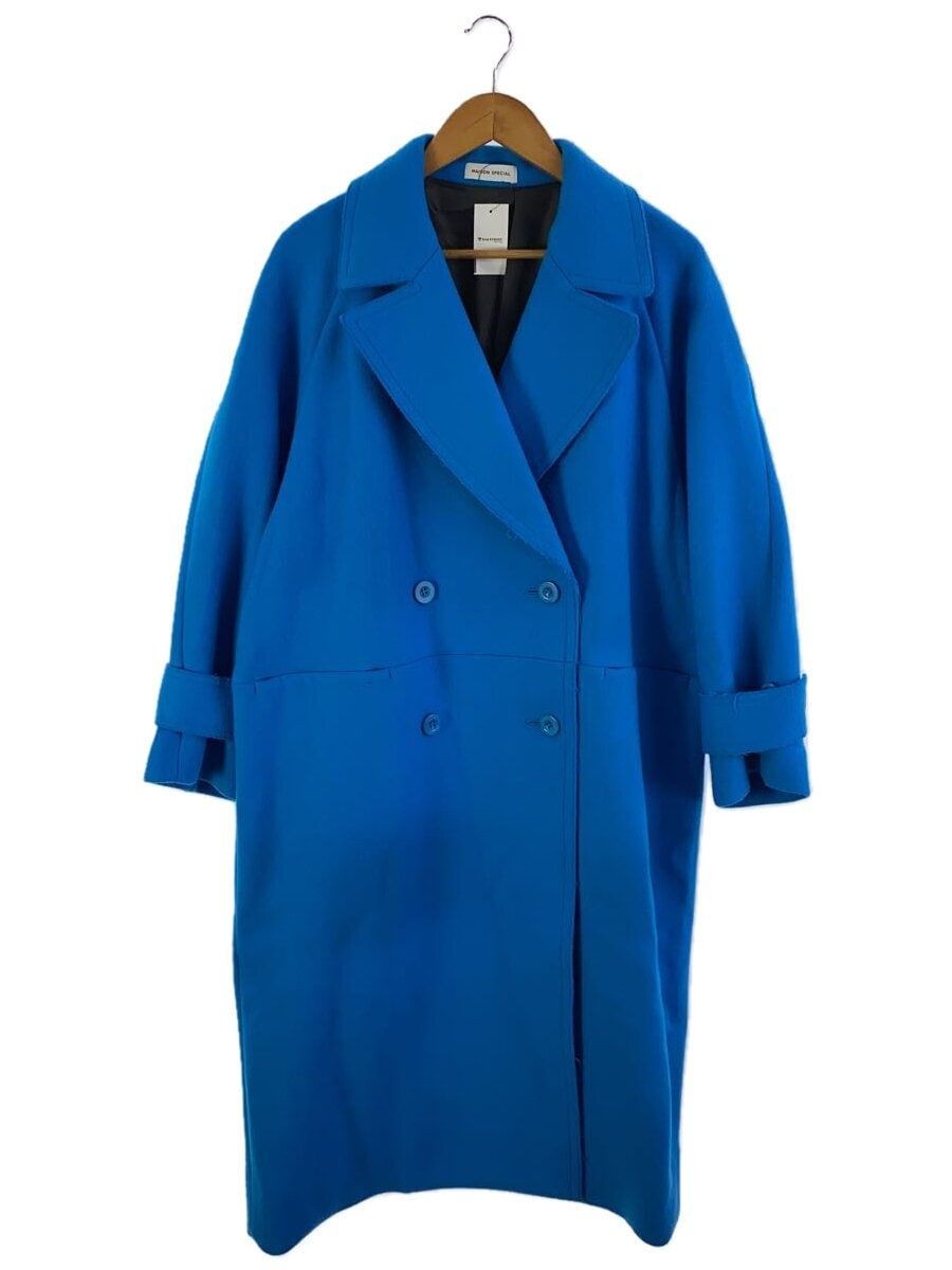 ALTRA MAISON SPECIAL altro cappotto M lana blu 21212165111 Super140 Melton sopra