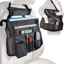 Front Seat Car Organizer with Cover and Laptop Storage - Back Seat or Passenger