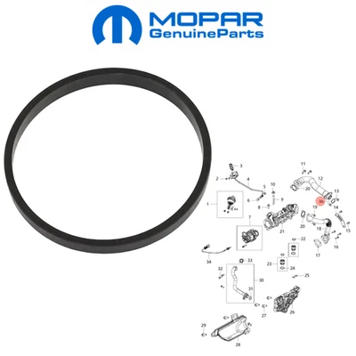 ORIGINAL MOPAR ANSAUGBRÜCKE DICHTUNG FÜR JEEP GRAND CHEROKEE WRANGLER 3.0L 11-23 - Bild 1 von 4