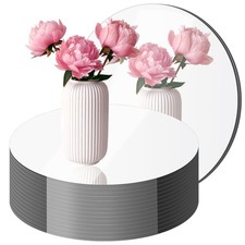 12PCS Small Round Mirrors for Centerpieces, 6" Circle Mirrors for DIY Craft R...