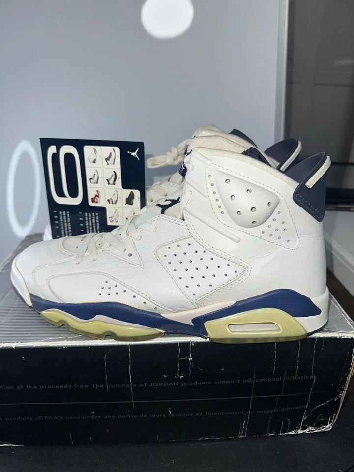 Talla 9.5 - Air Jordan 6 Retro 2000 Midnight Navy *LEER DESCRIPCIÓN* Foto 3 de 4