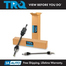 TRQ New Front CV Axle Shaft Assembly Pair 2pc for Compass Patriot Caliber 2.0 AT
