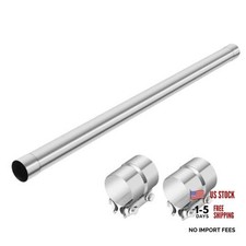 Straight Exhaust Pipe 2.5 Stainless Steel Straight 2.5 Inch 40 Inch Long Straight Exhaust Pipe 2.5 Stainless Steel Straight 2.5 Inch 40 Inch Long