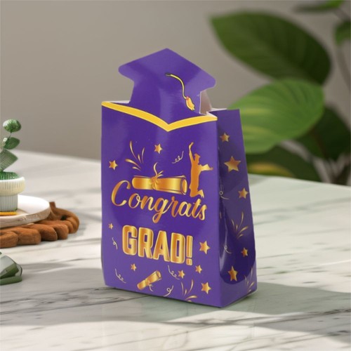 20pcs Paper Material Graduation Hat Box Chocolate Box Commencement - Picture 6 of 16