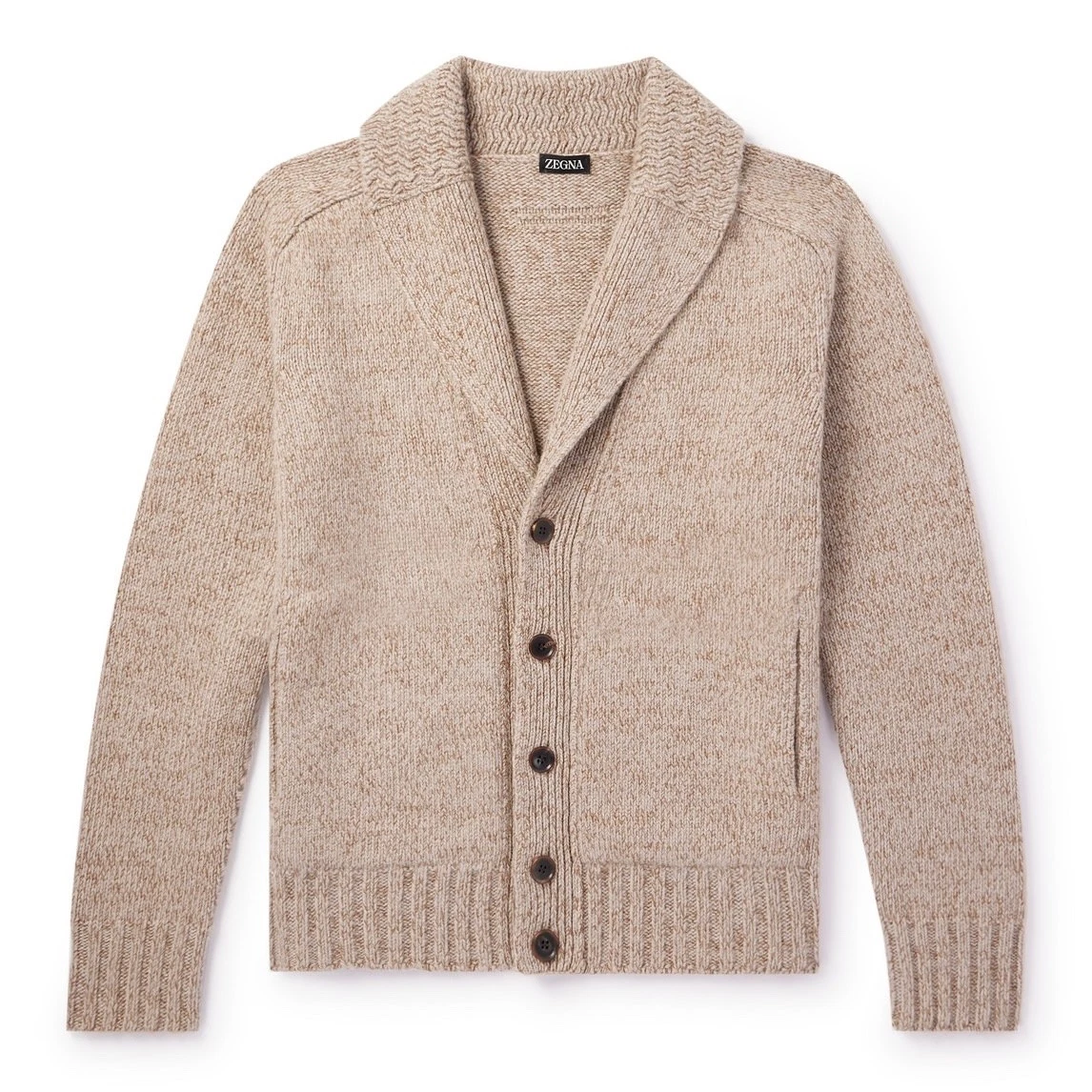 vintage Ermenegildo Zegna カーディガン X857 ツイストメランジ ニットカーディガン（KRJHCW0501