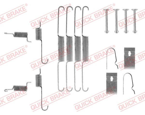 ZubehöRsatz Bremsbacken Quick Brake 105-0663 FüR BF Mazda 323 3 Hatchback BF103-image
