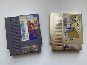 Nintendo Bundle UNTESTED NES Games Power Pad Zapper Light Gun Four Score