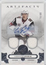 2017 Upper Deck Artifacts Silver Materials 79/99 Christian Dvorak #84 Auto 1e15