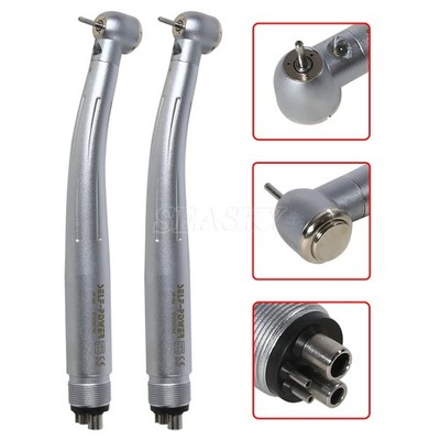 2x Dental Fiber Optic Handpiece E-generator Self-power High Speed 4 Holes PDM