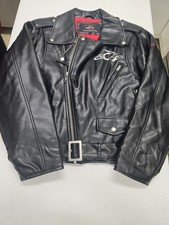 Vintages Woman's Orange County Choppers Jacket 100 Polyurethane Leather Look...