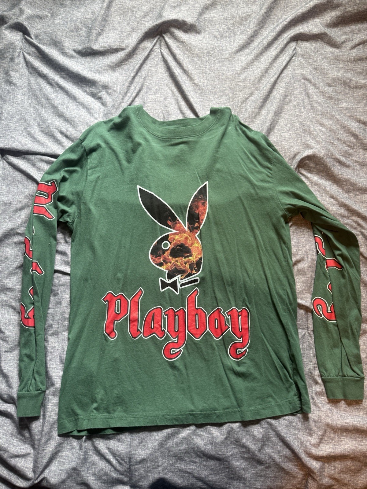 Playboy Flame Graphic Long Sleeve Tee