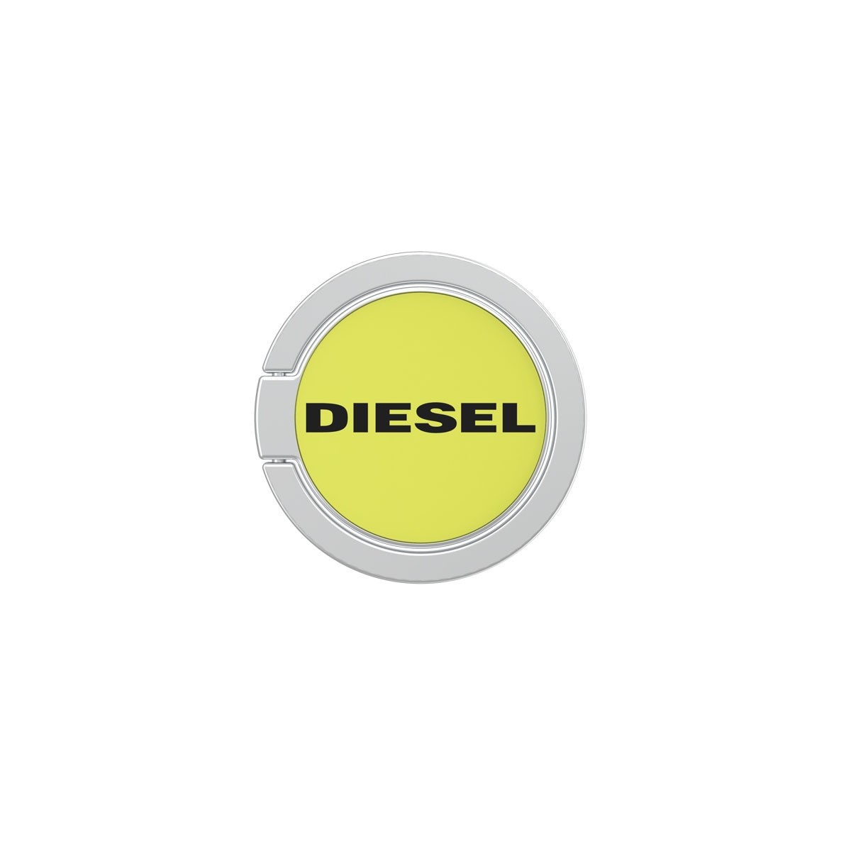 Anneau pour téléphone Diesel jaune le support rotatif idéal en voyage