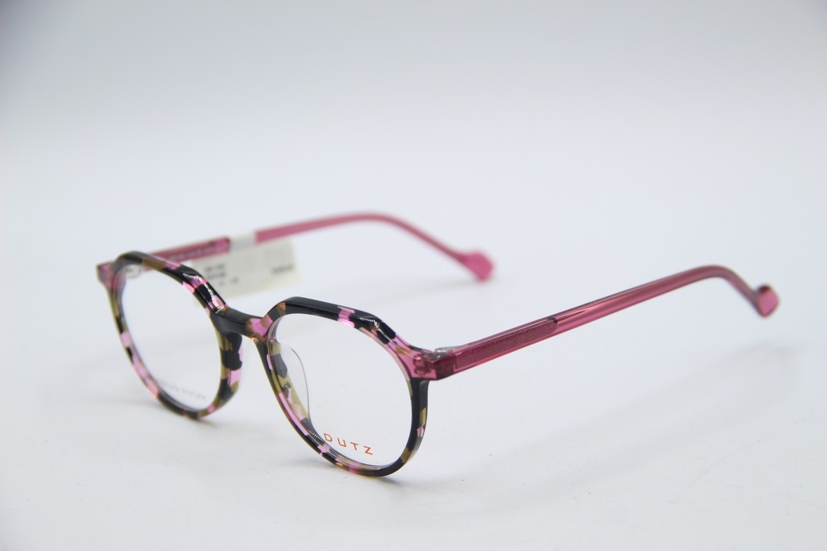 NEW DUTZ DK 196 COL.76 PINK BLACK TORTOISE AUTHENTIC FRAMES