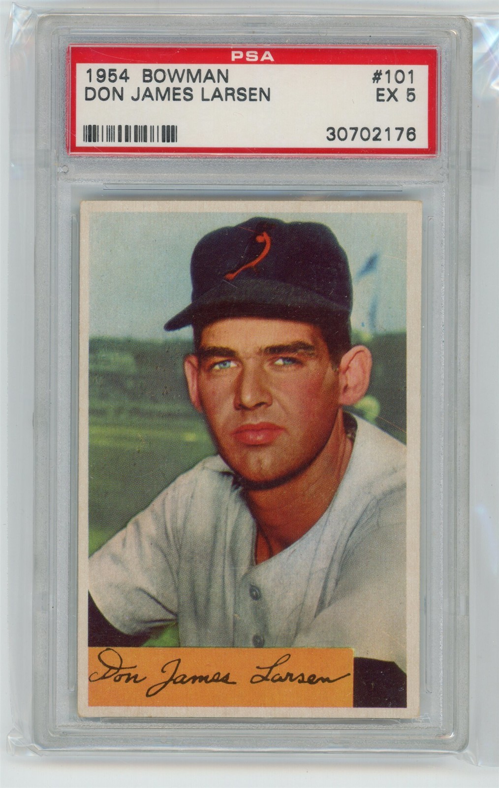 1954 Bowman Baseball DON LARSEN #101 Orioles Vintage PSA 5 Excellent L217