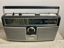 Serviced Panasonic AM/FM Radio With 8 Track Player RS-836S  (See Video In Use)