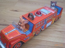 Tom And Jerry Masudaya Tin Fire Truck