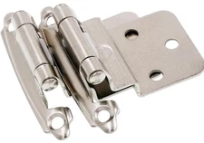 ⅜" Inset Cabinet Hinges • (30 Pair) • Offset • Satin Nickel