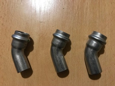 Viega Sanpress Inox Bögen 15mm 45° I-A ( 435387 ) Neuware Edelstahl