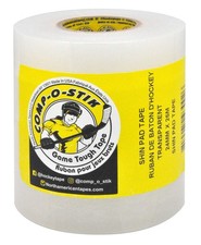 Comp-O-Stik Hockey Tape Clear, Durable Thick and Strong Poly Shin Pad Tape, 4...