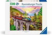 Puzzle 1500 Jesienna PrzejażDżKa PociąGiem Ravensburger