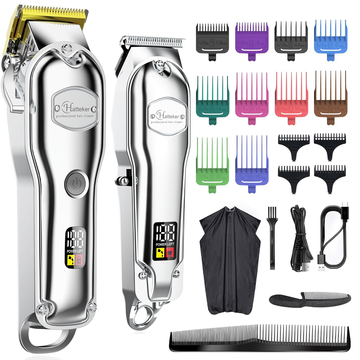 Hatteker Hair Clipper for Men IPX7 Waterproof Cordless Barbe