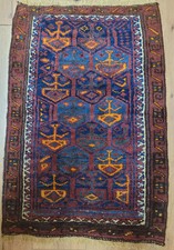 Orientteppich handgeknüpft Belutsch 83x56 cm