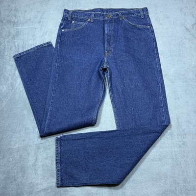 VINTAGE Levis 505 Jeans Mens 36x34 Orange Tab Regular Fit Straight Made In USA