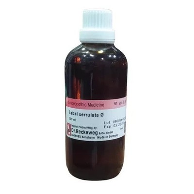 Dr. Reckeweg Germany Homeopathy Sabal Serrulata Mother Tincture Q (100ml)