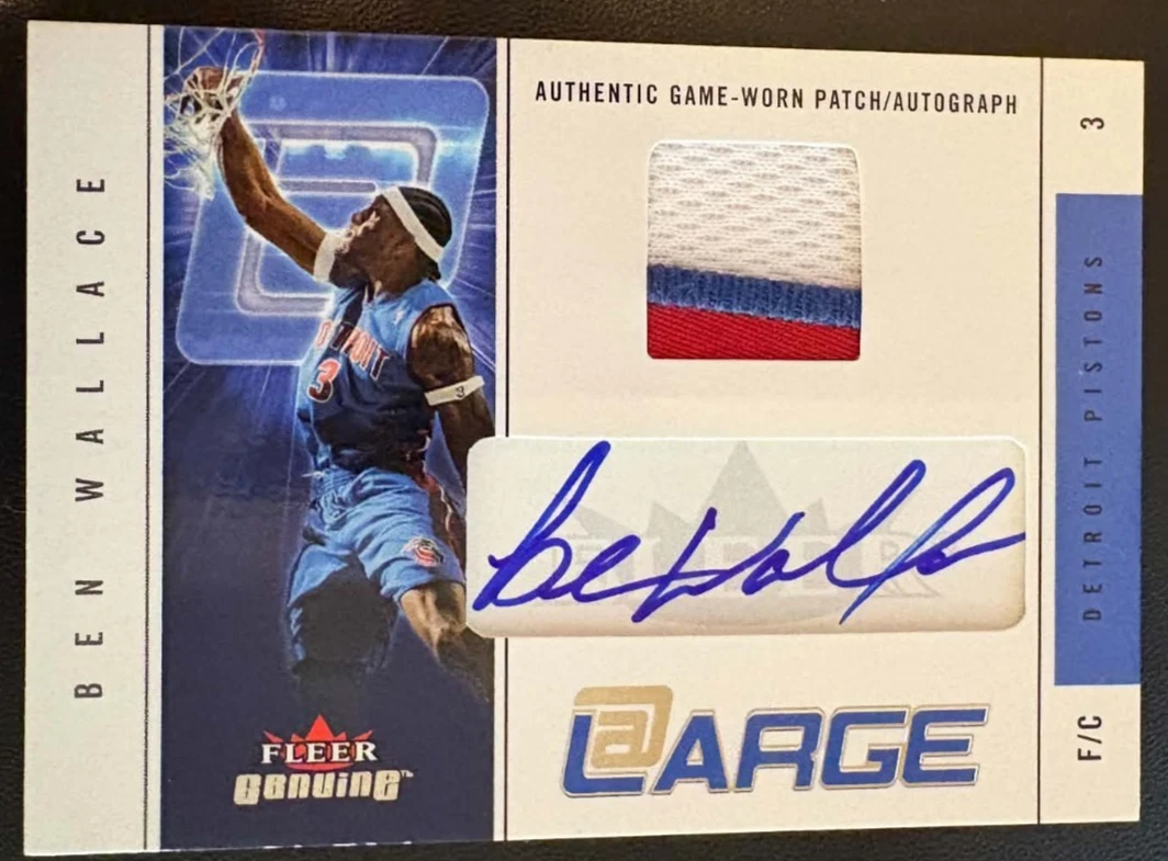 Ben Wallace Basketball Autographed Sports Trading Cards