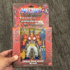 Masters of The Universe MOTU x Transformers Optimus Prime Armor He-Man