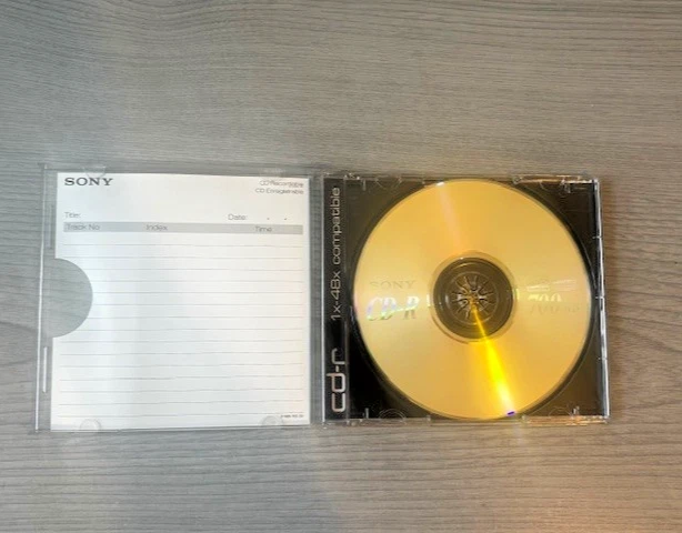 New SONY CD-R CD ROM Recordable Compact Disc 700MB 80 mins Speed Storage - Image 2 of 3