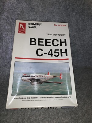 Vintage Hobby Craft beech C-45H 1/72 Scale Airplane Model Kit #HC1389