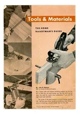 1953 Tools & Materials Home Handyman's Guide GM Nails Screws Electrical Plumbing