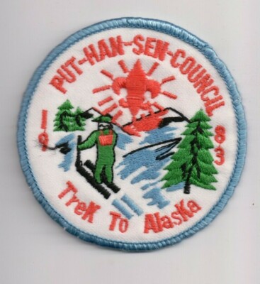 Put-Han-Sen Area Council, Findlay	Ohio, 1983 Trek to Alaska Patch