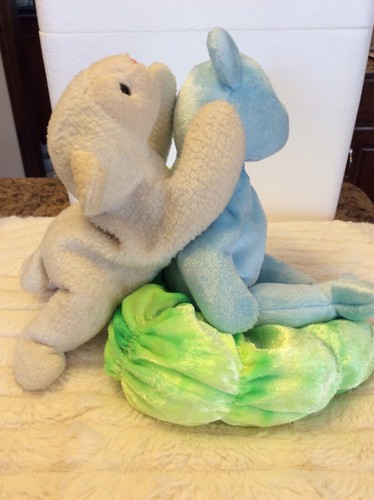 Vintage Ostern/Frühling Beanie Babys-Eier II-2001, Fleece-1996 und Squirmy-2000 SCHÖN - Bild 9 von 12