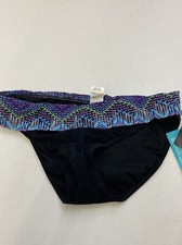 Women  s Black Profile By Gottex Banded Bikini Bottom Size 8
