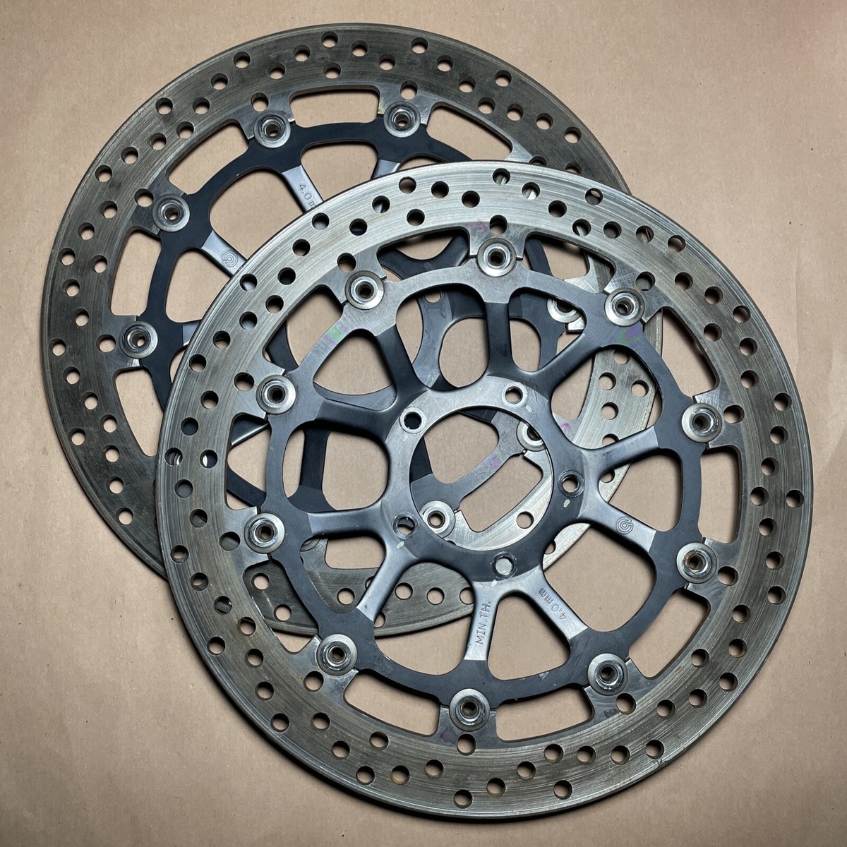 DUCATI 848 999 MONSTER S4RS BREMBO OEM BRAKE DISC ROTORS 320 mm | eBay