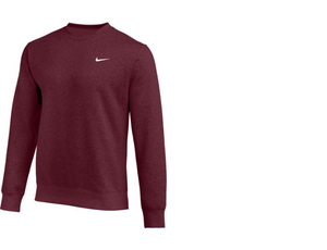 nike club crew sweatshirt burgundy