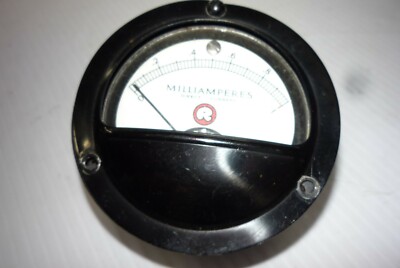 Marion Electrical Instrument Co. Milliamperes Direct Current Panel Meter 0-1 