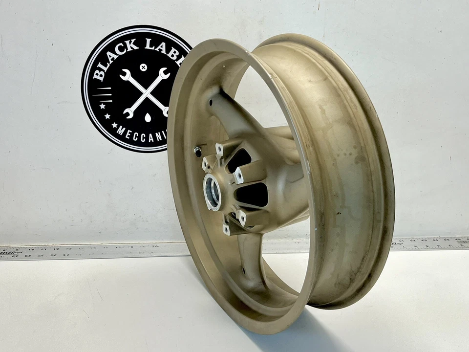 Ducati 600-900 SS Supersport Monster 3 Spoke Brembo Rear Wheel 17x4.5 Gold 99+ - Image 2 of 4