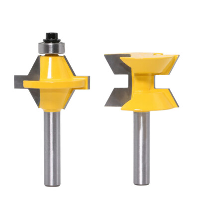 8mm Schaft 120 Grad Flush Schablonenfräser Nut Meißel Fräser Holzbearbeitung