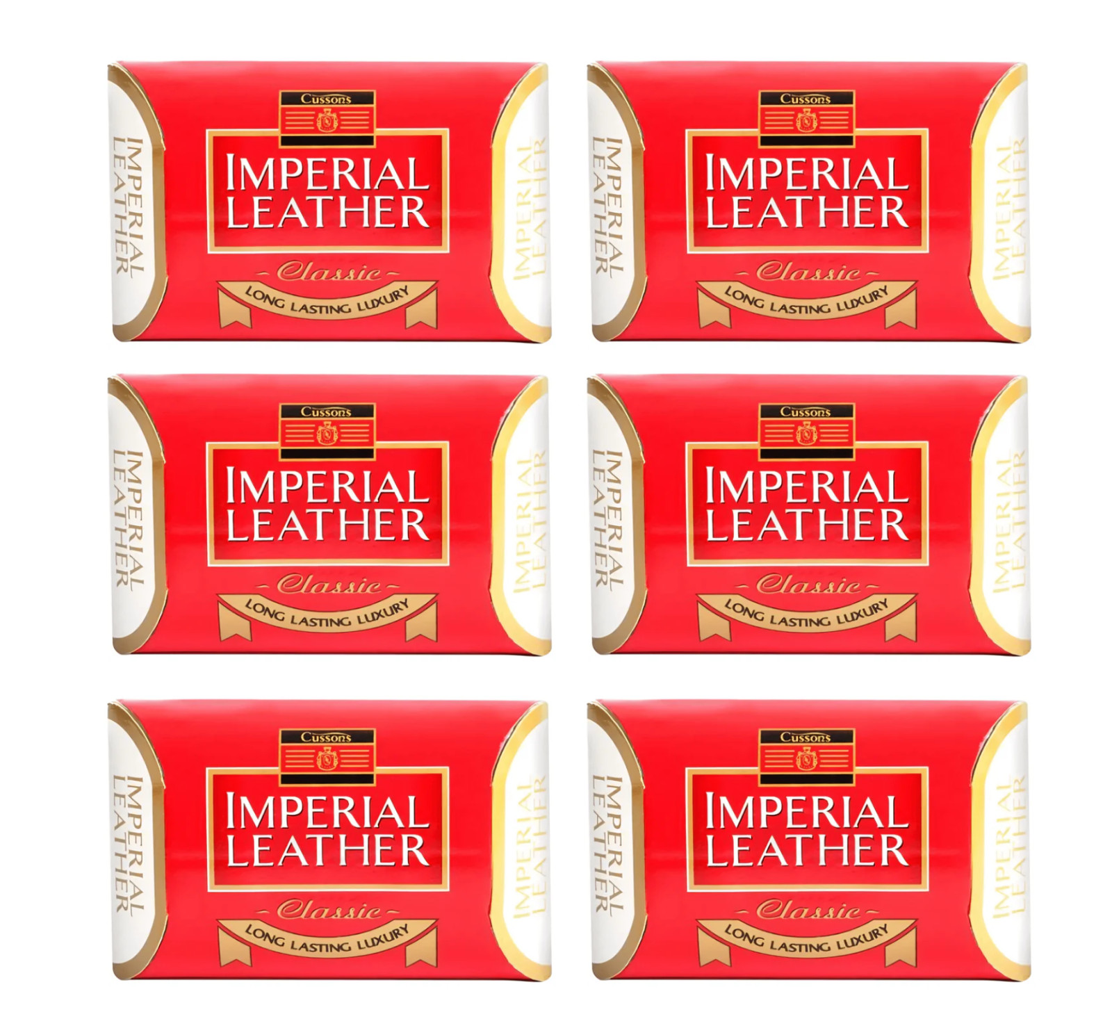 6 x 190g Cussons Original Imperial Leather Bar Soap Classic