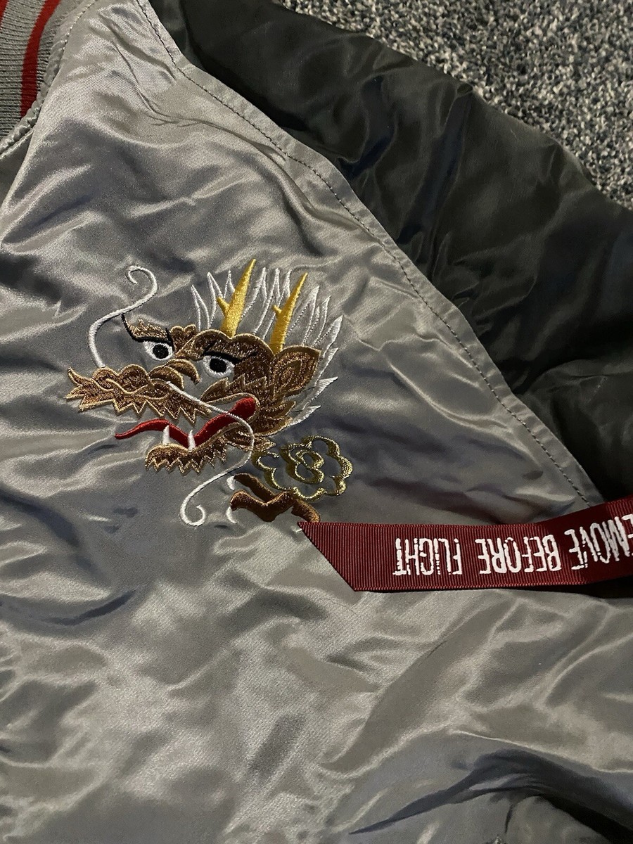MA-1 Souvenir Double DRAGON JACKET # 257/306 ALPHA INDUSTRIES 2XL